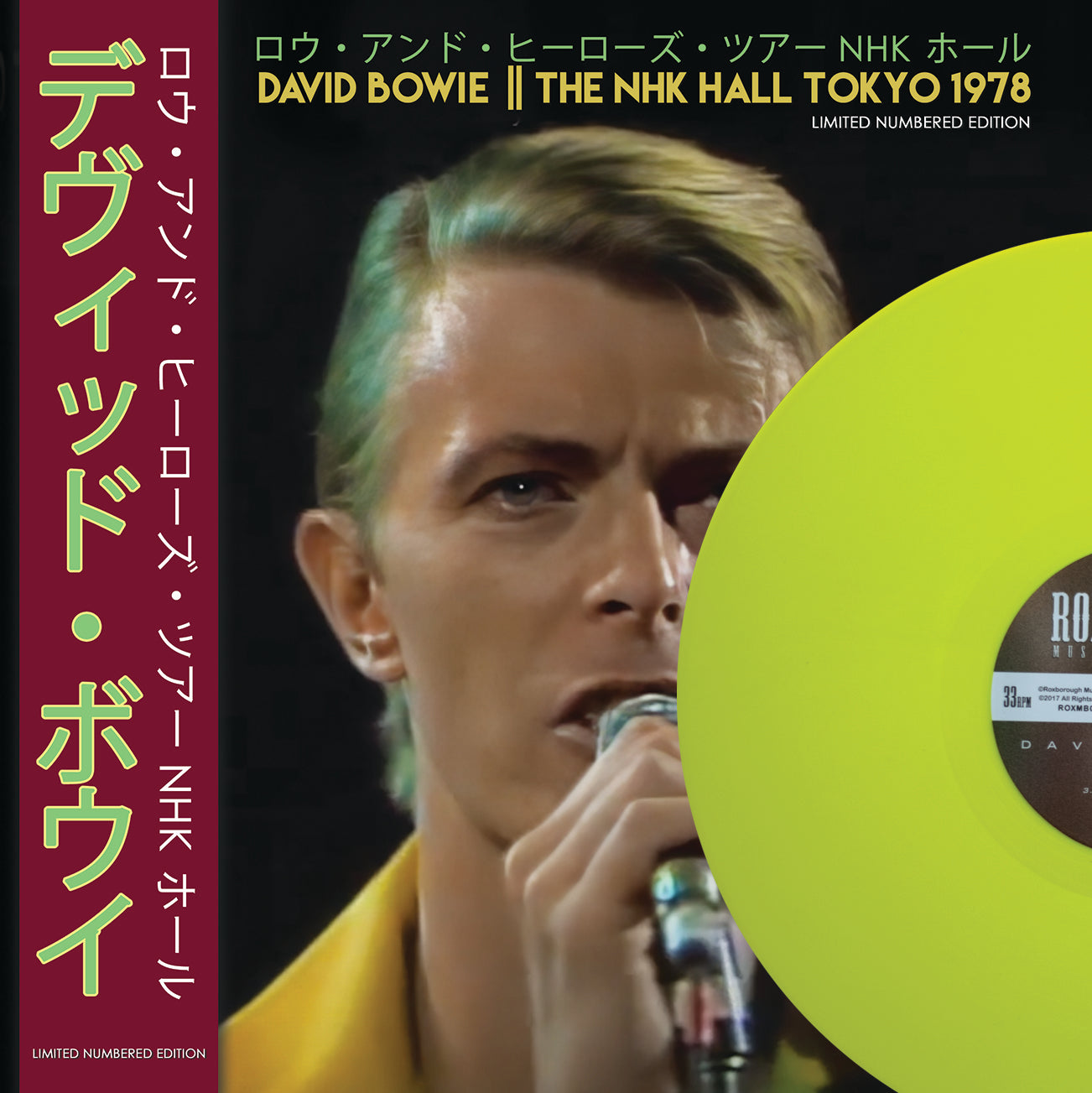 David Bowie, THE NHK HALL TOKYO 1978, Fluorescent Yellow Vinyl