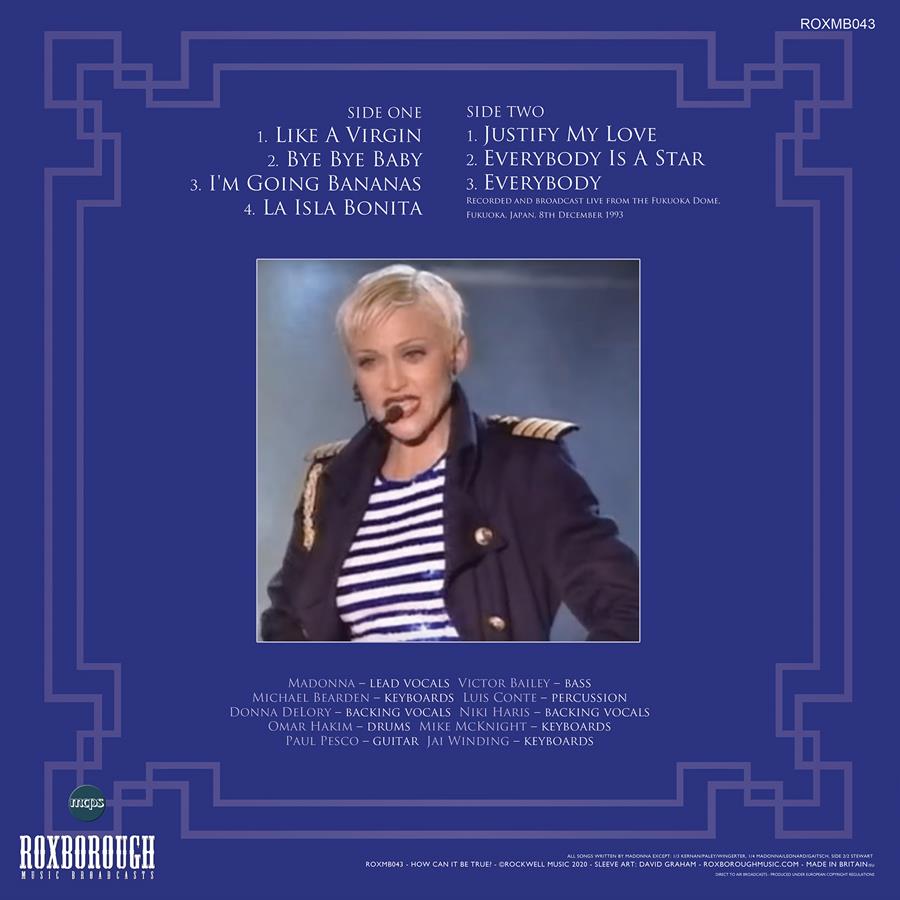 Madonna, HOW CAN IT BE TRUE?, Limited Edition Blue Vinyl, Numbered