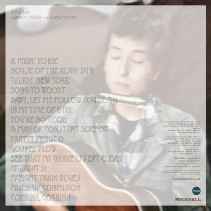 Bob Dylan, CORRINA CORRINA, Limited Edition 180g Light Blue Vinyl
