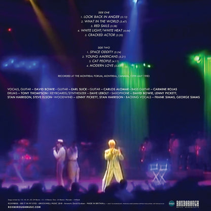 David Bowie, SEE IT IN MY EYES, Limited Edition 180g Blue Vinyl