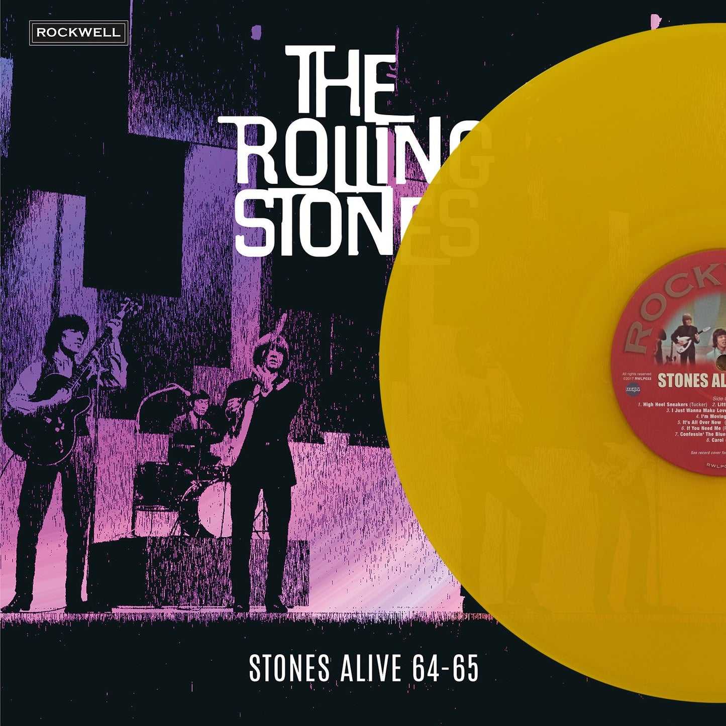The Rolling Stones, STONES ALIVE 64 65, Yellow Vinyl