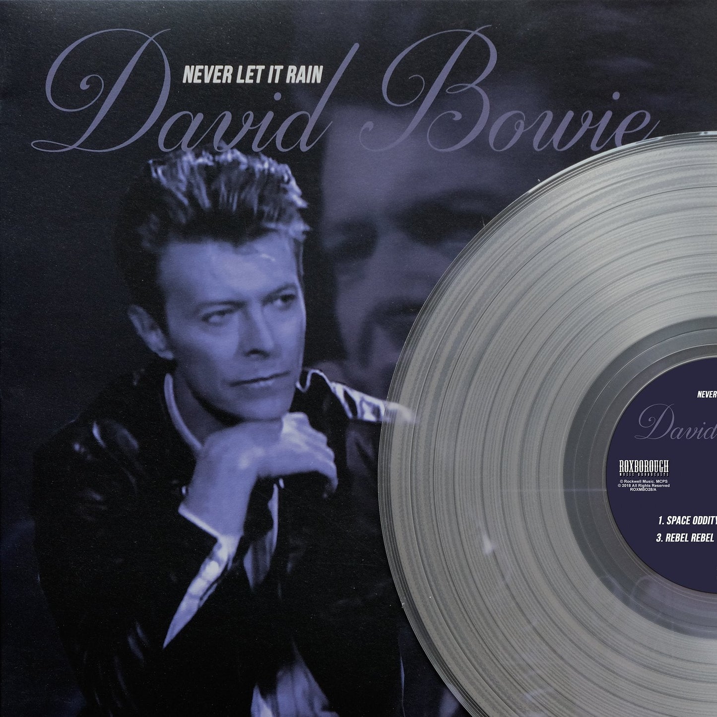 David Bowie, NEVER LET IT RAIN, Limited Edition Clear Vinyl*